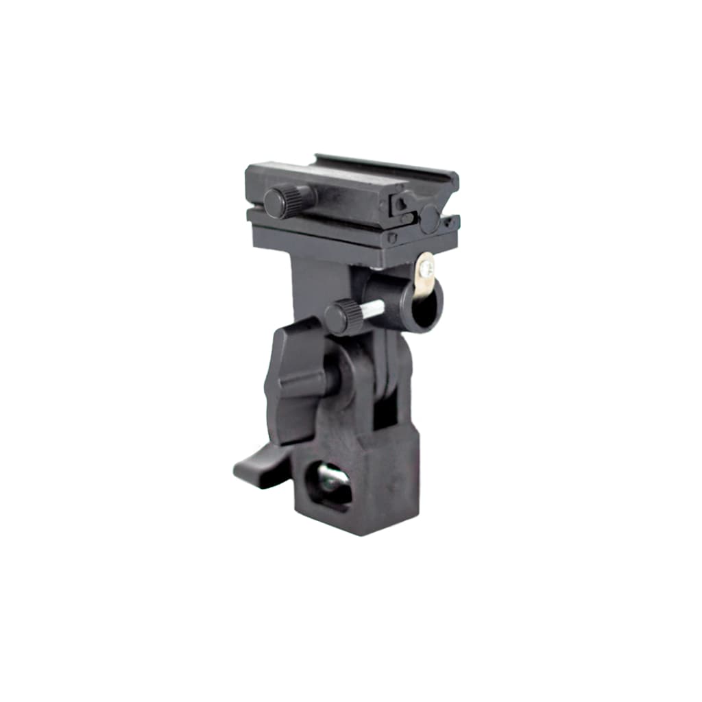 Suporte Holder para Sombrinha e Flash Speedlite com Sapata Hotshoe Ajuste de Ângulo Fixação 5/8