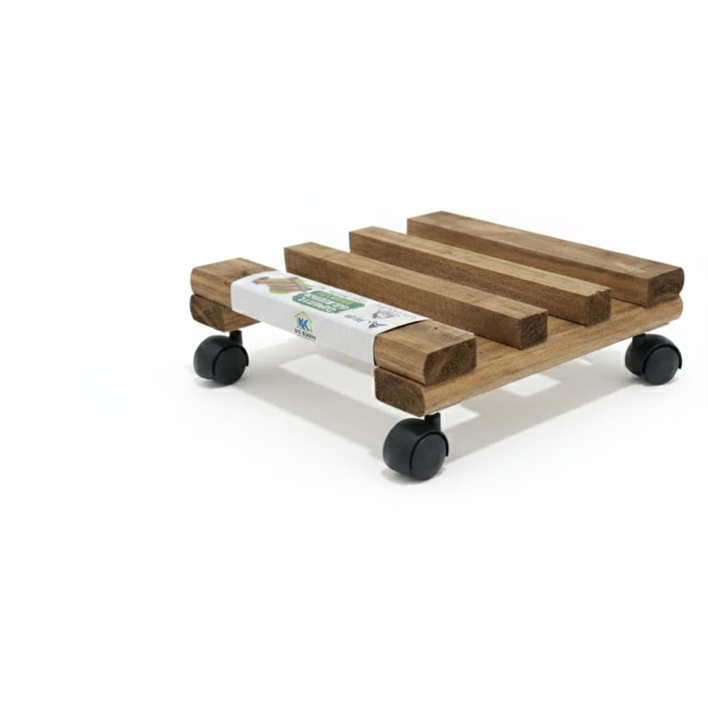 Suporte Para Vaso De Planta Peroba Com Rodinhas 25x25