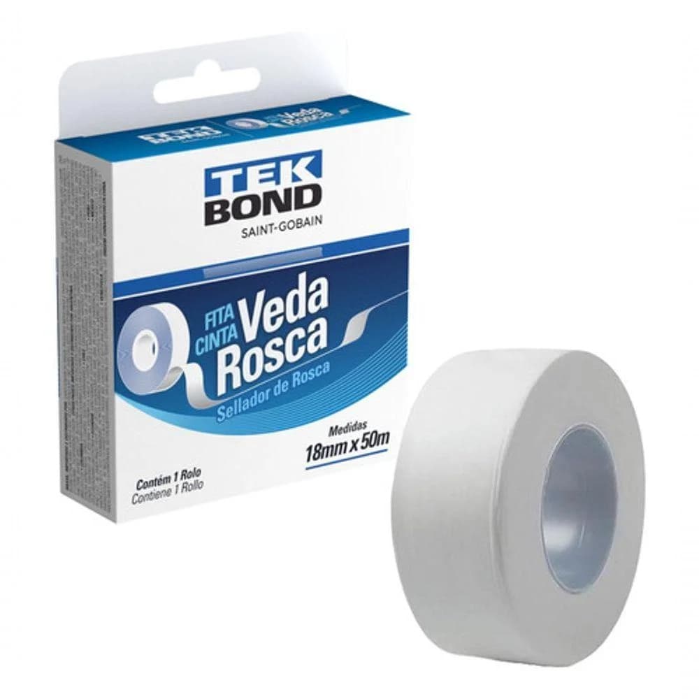 Fita Veda Rosca 18mmx25m Tekbond Ef