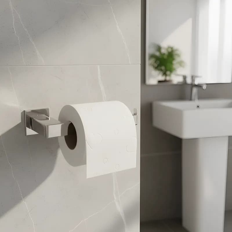 Porta Papel Higiênico Papeleira para Banheiro Inox 304 Suporte Parede Parafusada Lavabo Acessório