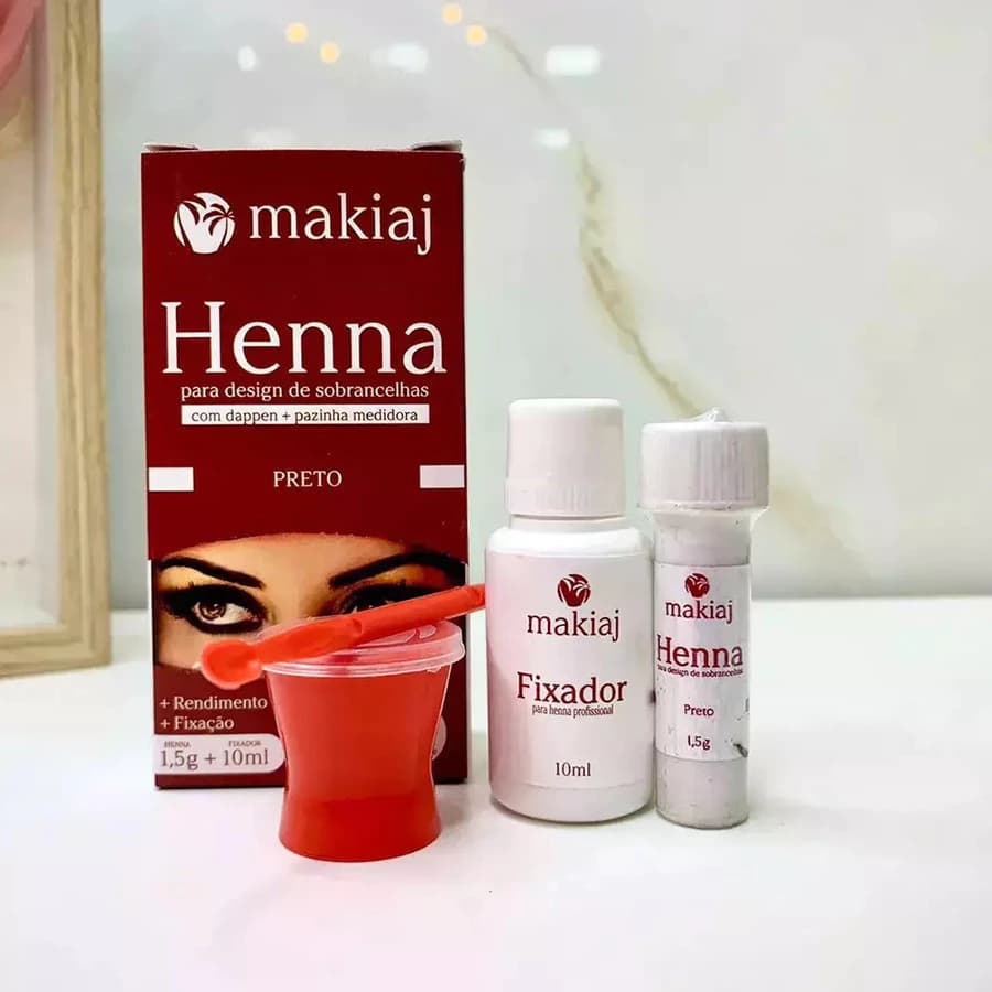 Henna Sobrancelhas Makiaj Alto Rendimento E Fixação  Rena - Original