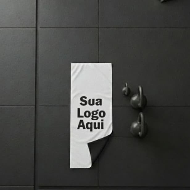 Toalha Fitness Personalizada Toalhinha de Mão Rosto Personalize Com Sua Logo Alta Absorção Para Atividades Físicas