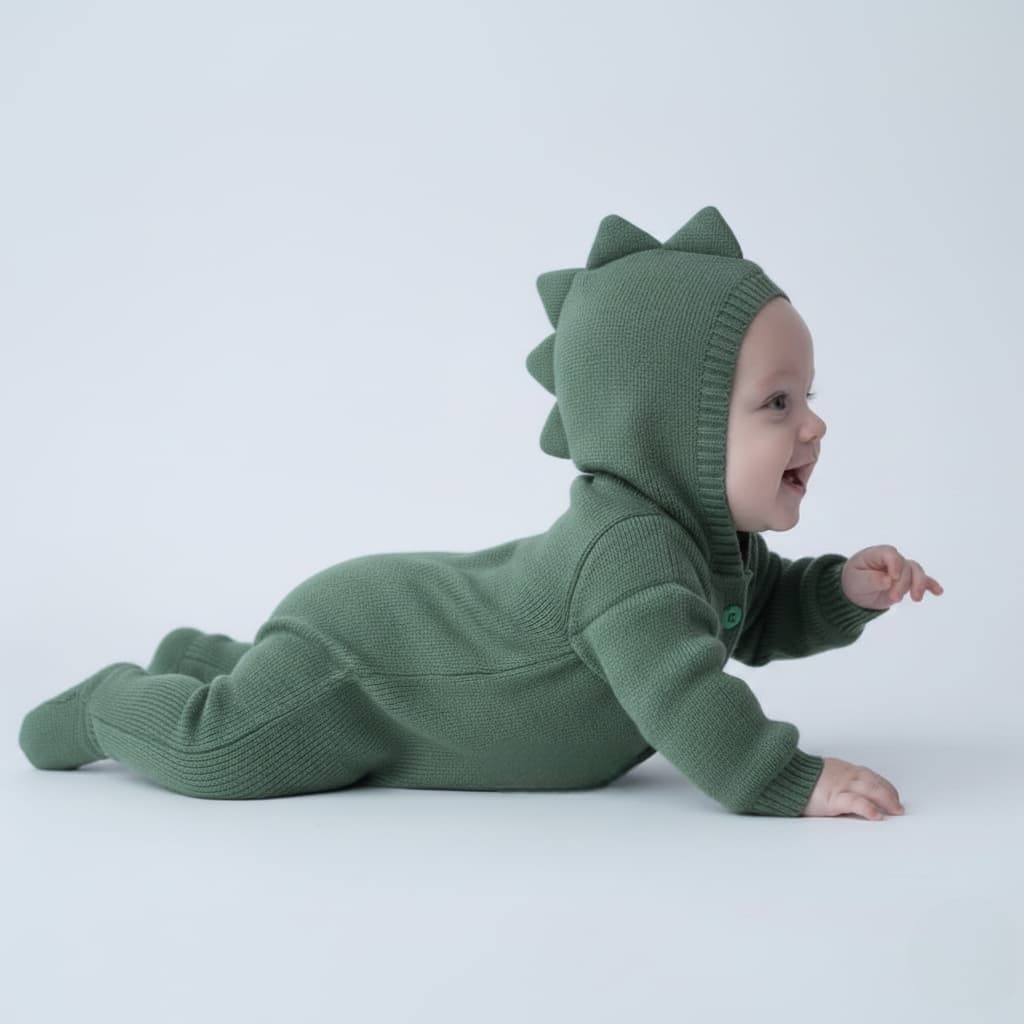 Body Bebê RN Mêsversário Roupinha Temática Ensaio NewBorn Roupa Recém Nascido Ensaio Infantil Baby Fantasia Dinossauro