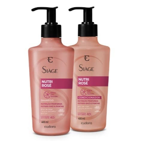 Siàge Nutri Rosé Shampoo, Condicionador, Máscara, Leave-in e Óleo - Eudora.