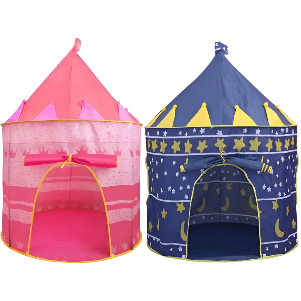 Tenda Barraca Infantil Rosa e Azul Castelinho