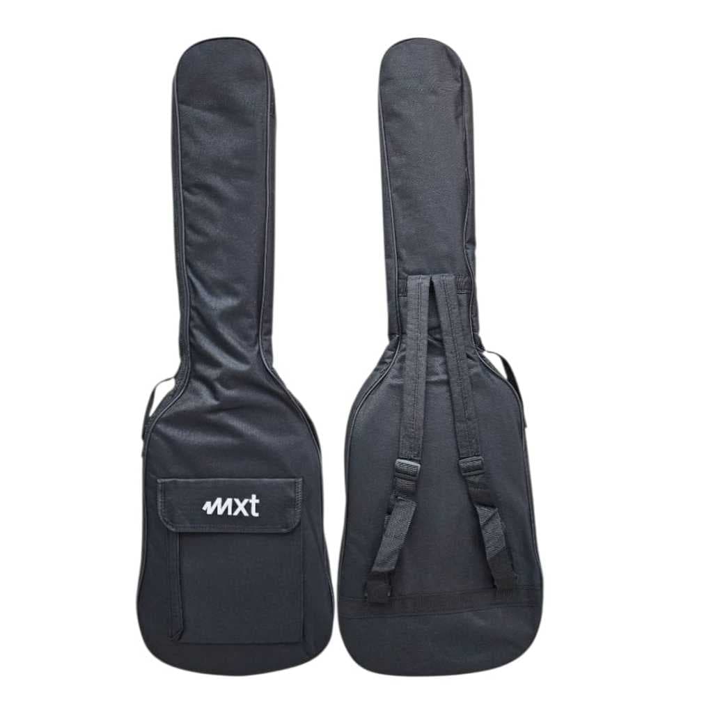 Bag Capa Para Guitarra Acolchoada Preta Mxt Com 2 Alças