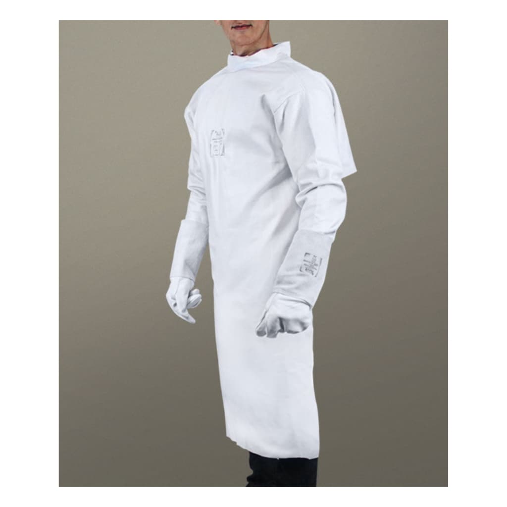 Avental Barbeiro De Vaqueta Soldador Professional Couro Com Ca Resistente