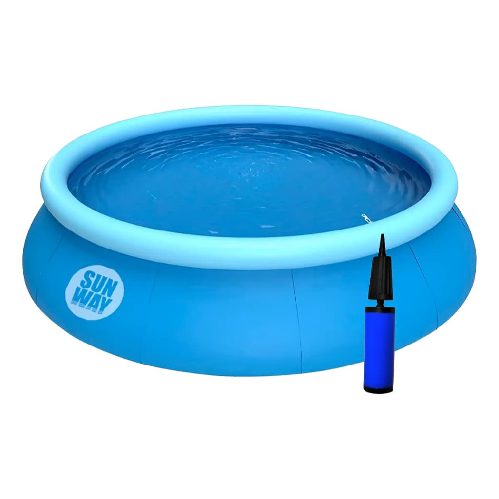 Kit Piscina Inflável Sun Way 1000L Redonda + Inflador Manual