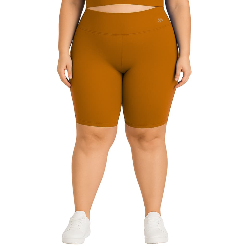 Bermuda Plus Size feminina Blackout zero transparência modeladora