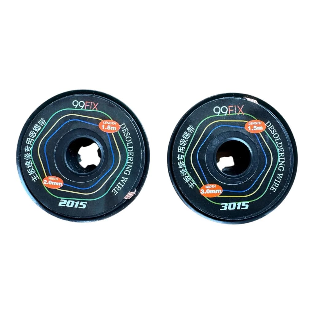 99FIX 2015 (2,0mmX1,5 m) / 3015 (3,0mmX1,5 m) Malha Fita Dessoldadora com Resina