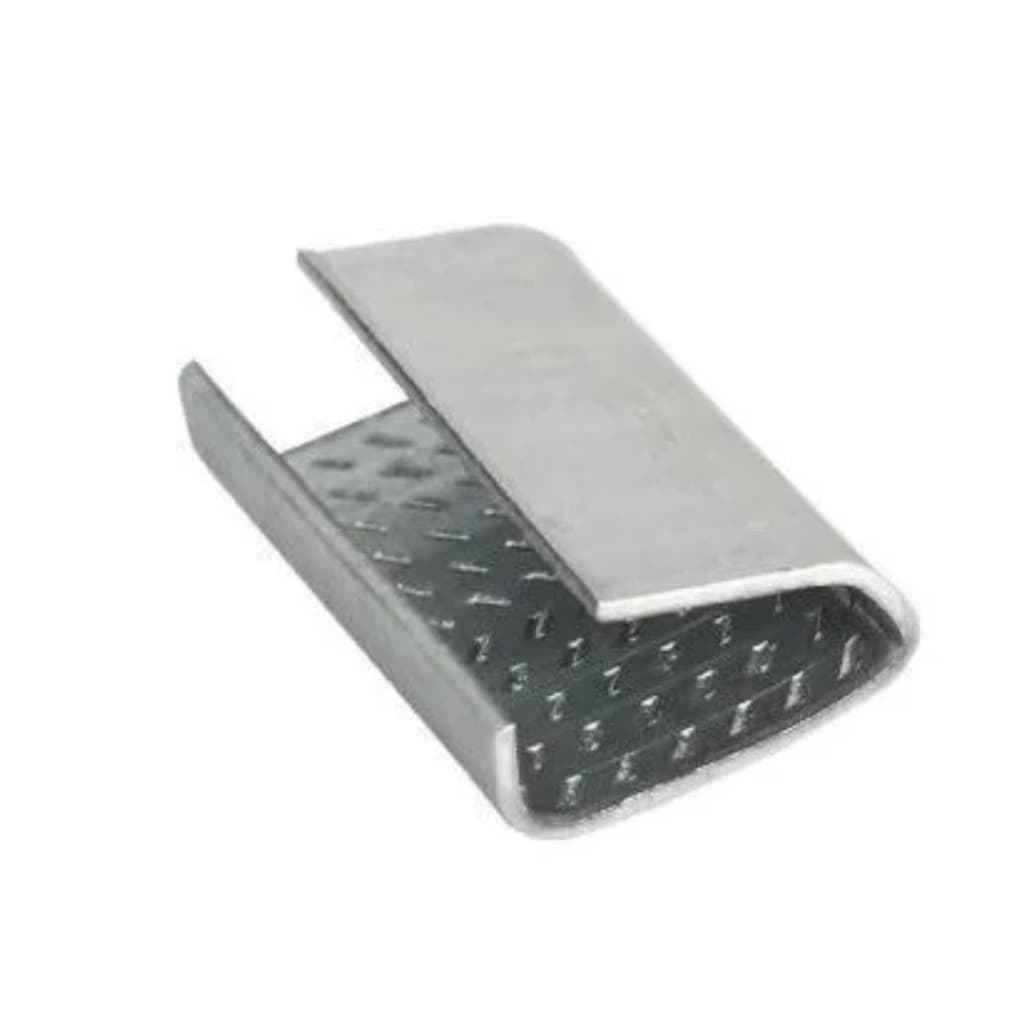 Selo Metálico Fita De Arquear/pet 19mm Cx Com 1.000 Un Prateado