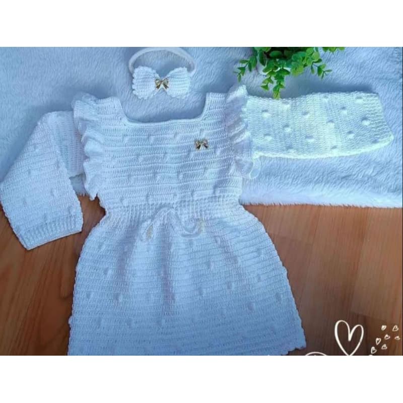 vestido de bebê para festas de natal e ano novo do RN até 2 anos