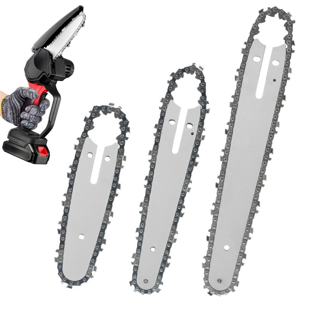 Corrente Para Mini Motosserra 8 / 6 / 4 Polegadas + Sabre 8" / 6" / 4"