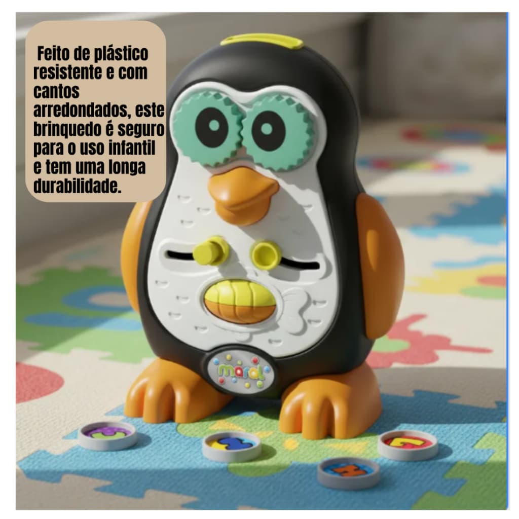 Brinquedo Interativo Infantil Mecanismo Encaixe Som Didático Multicolorido Aprendizado Pedagógico Seguro