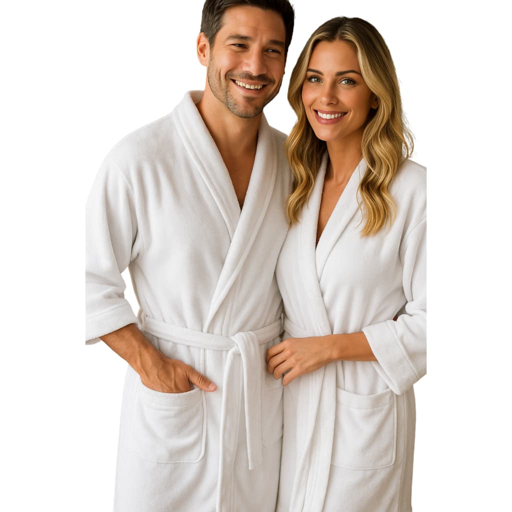 Roupão Atoalhado Felpudo Unissex – Conforto e Alta Absorção - 100 Algodão -  Banho, Spa e Piscina
