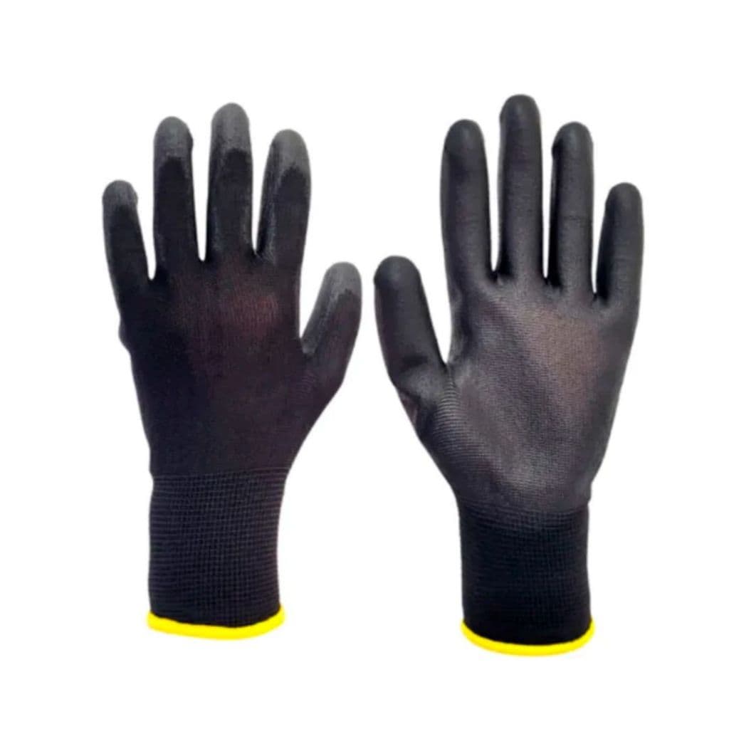 KIT 12 Pares Luva de Segurança Tátil Smart em Nylon com Revestimento de PU com C.A.