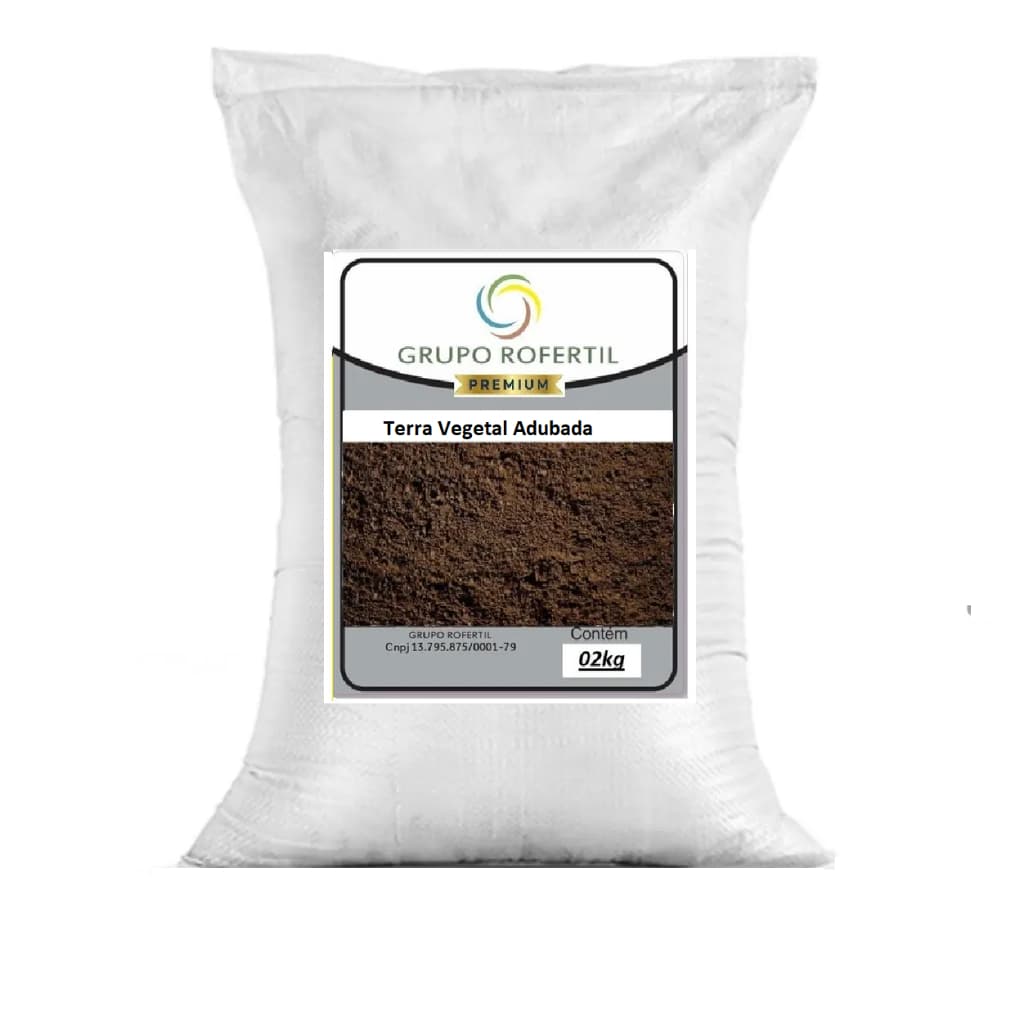 Terra Vegetal Adubada Para Jardim 2kg a 20kg Grupo Rofertil.