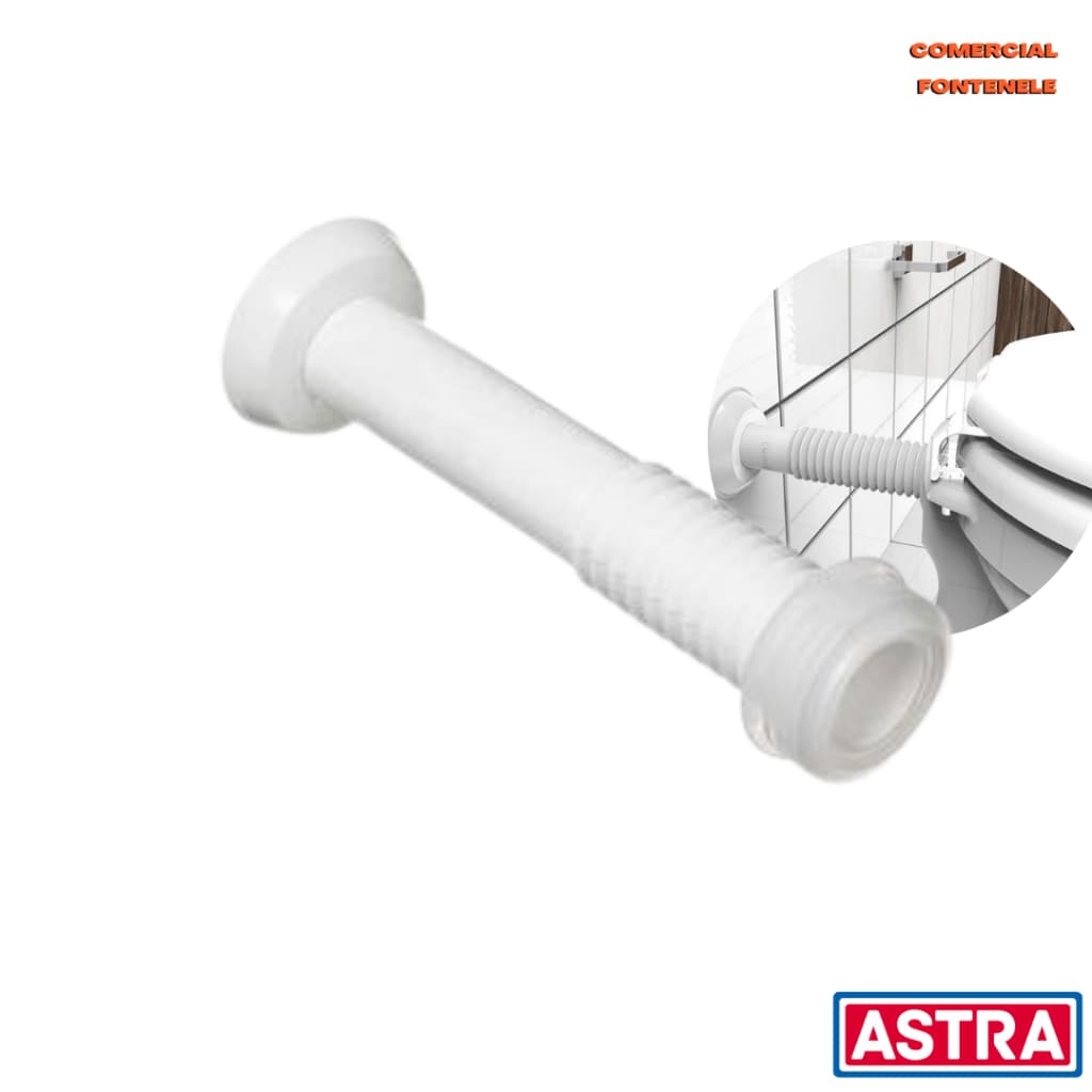 TUBO DE LIGAÇÃO AJUSTAVEL UNIVERSAL C/BOLSA  25CM Astra