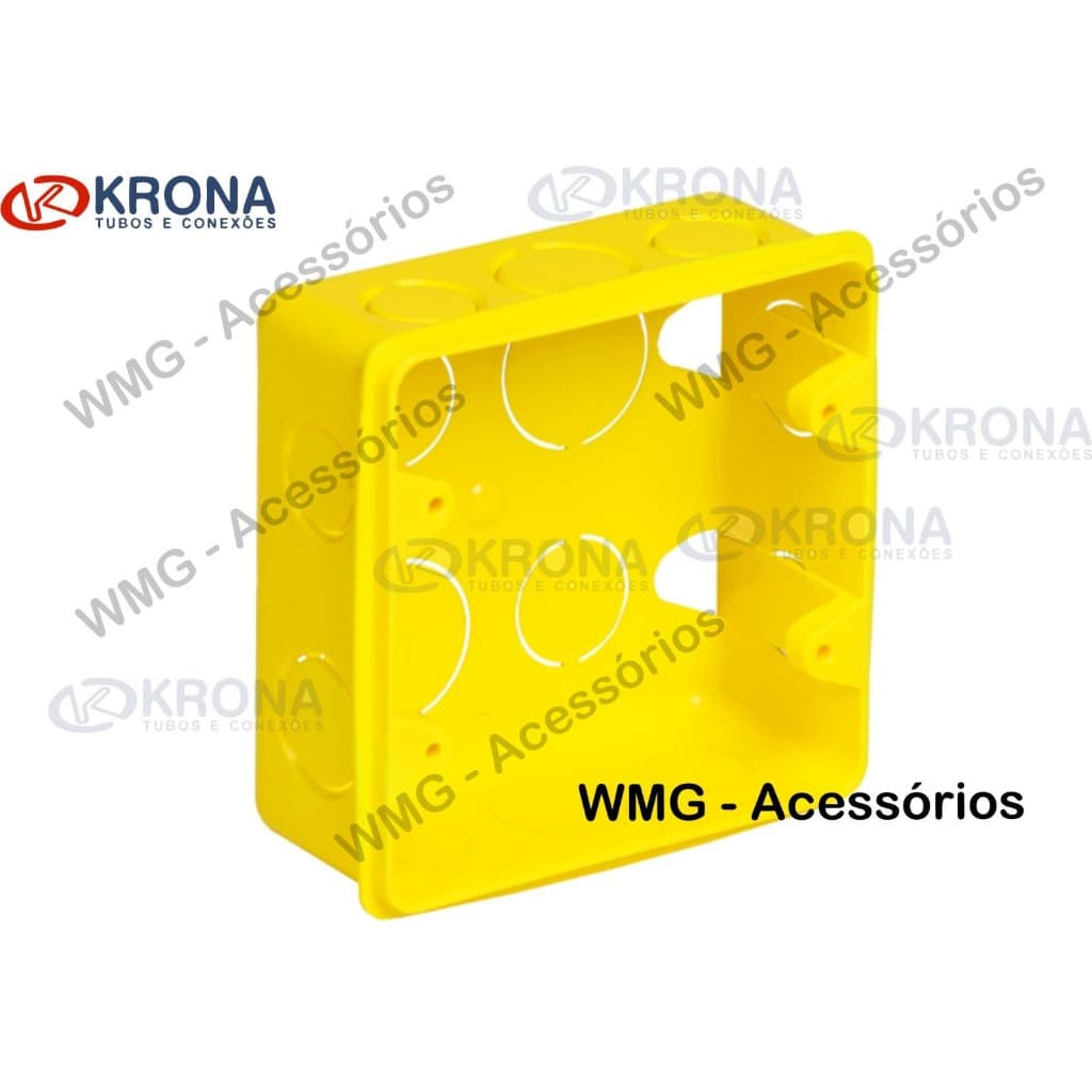 Kit 10 Caixa Embutir 4x4 KRONA ORIGINAL Super Resistente Qualidade Premium Oferta Imperdivel Entrega Rápida