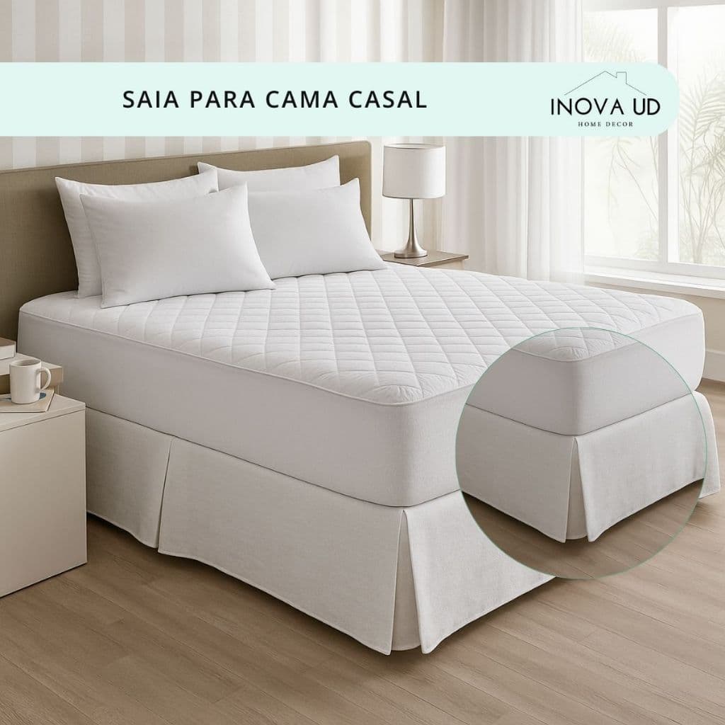 Saia Para Cama Box Casal Queen King Solteiro De Oxford