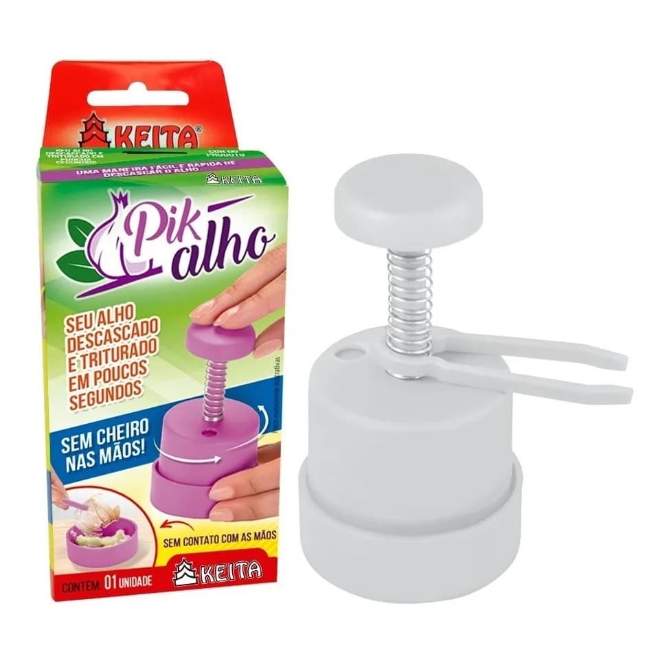 Mini Triturador De Alho Picador Manual Keita Pik Alho