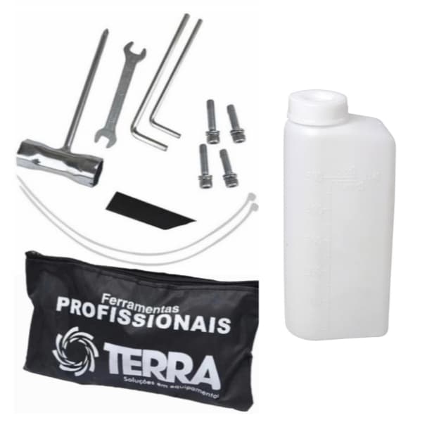 Estojo Ferramentas Com Medidor - Kit Original Roçadeira + Misturador de Gasolina 500 ml.