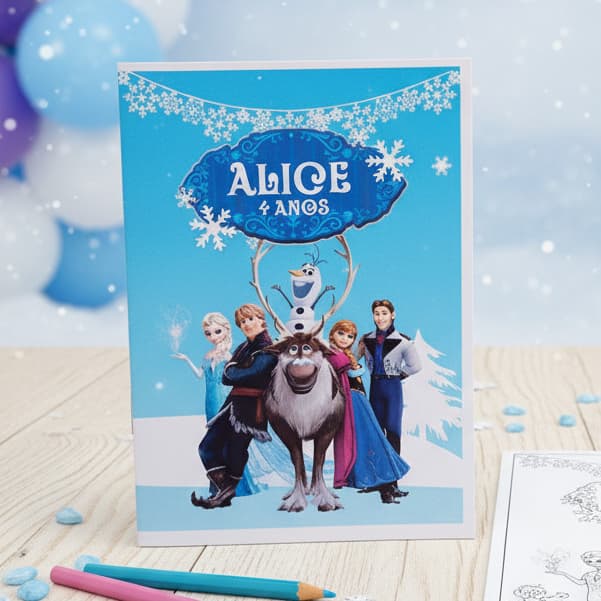 Revistinha de Colorir Personalizada 10x15 | Lembrancinha Infantil | Frozen | Fazemos Todos os Temas
