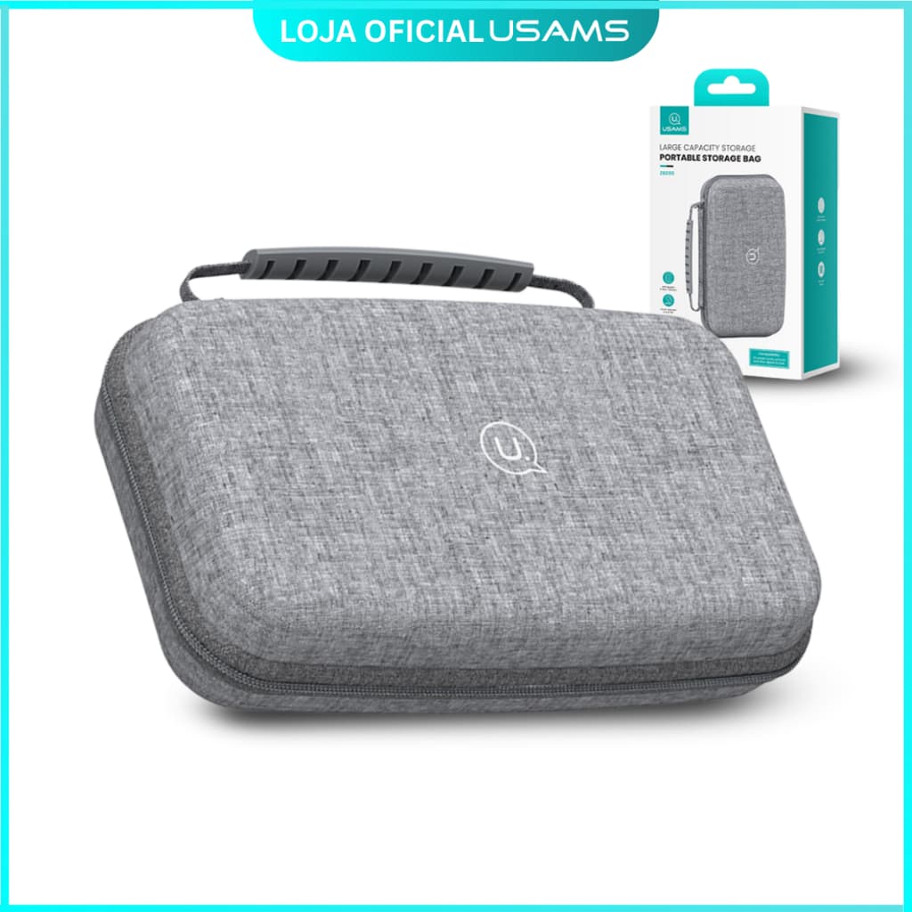 Estojo Bag Bolsa Necessaire organizadora portátil celular fone Carregador Viagem Envio imediato