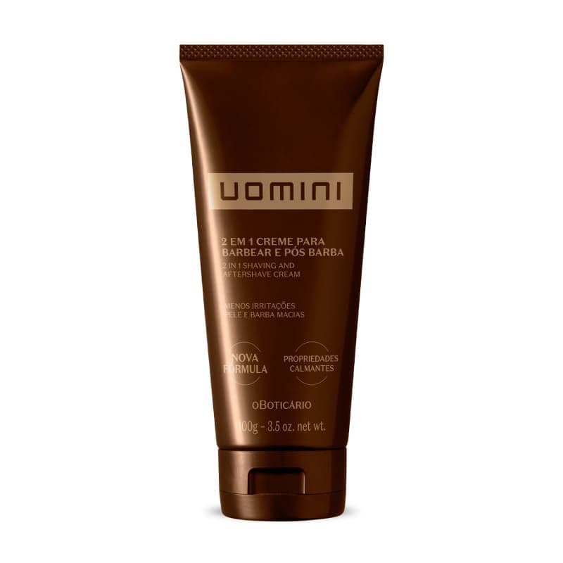 Creme Para Barbear e Pós Barba 2 em 1 Uomini 100g