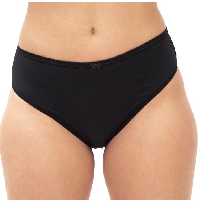 Calcinha Kit 6 ou 3 Peças Cós Alto Tangão em Poliamida Calçola Feminina Lisa Plus