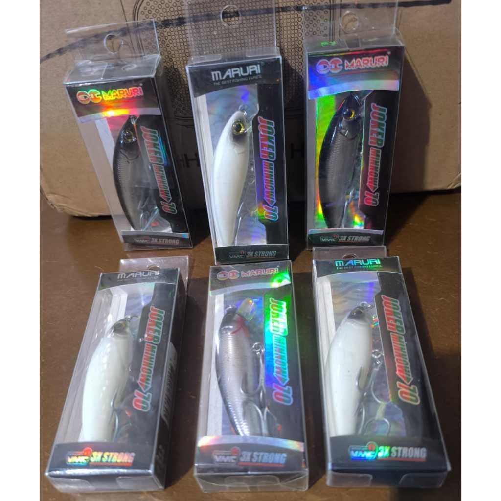 Kit com 2 Unidades de Isca de Pesca Artificial Joker Minnow 70  - Maruri
