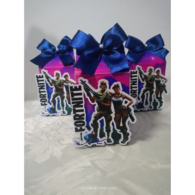 Caixa Milk Fortinite Personalizada Guloseimas