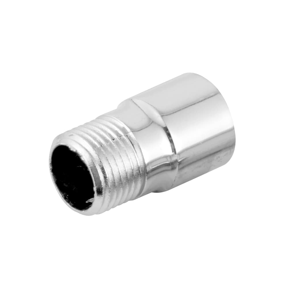 Extensor Para Torneira 1/2x1/2 Cromado 2,5CM Prolongador Curto Chuveiro Metal