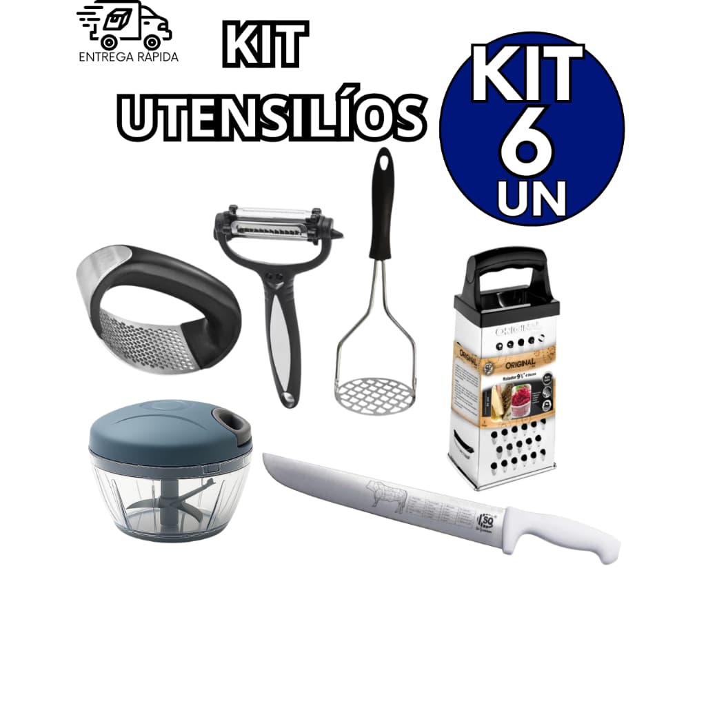 Kit Utensílios de Cozinha Casa Restaurante Buffet Cantina