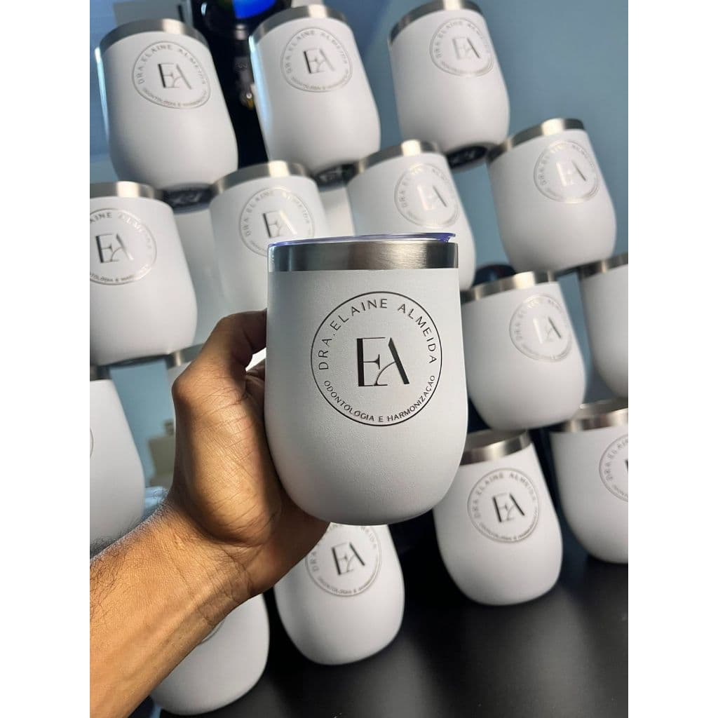 Kit 50 Cuia térmico 360ml personalizado a laser