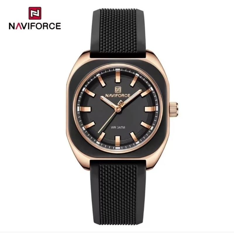 Relógio feminino à prova d' água - caixa em aço - pulseira de silicone - elegante - fashion