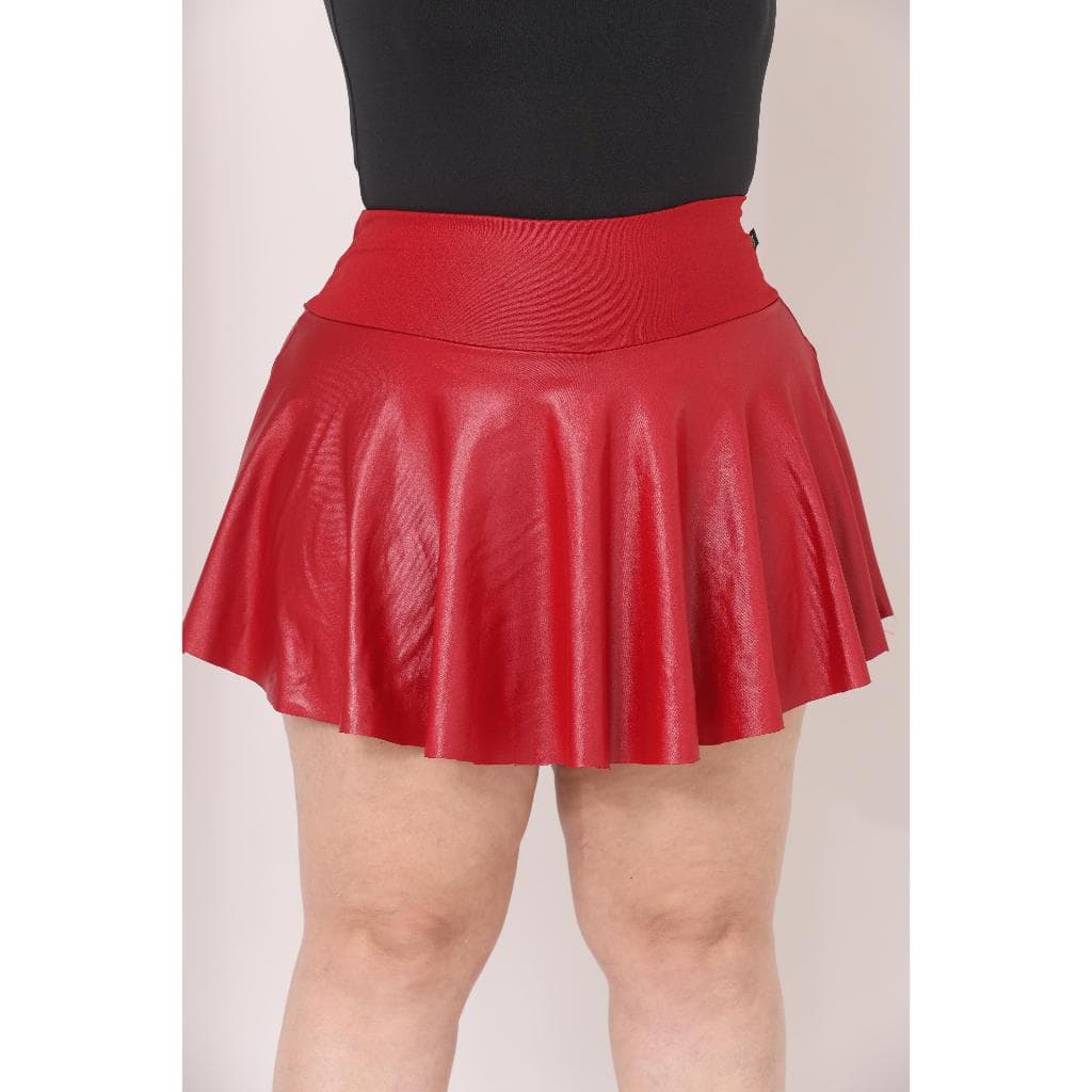 Kit 2 Short Saia Plus Size Cirre Suplex Babado Cintura Alta Academia/festa Conforto E Segurança