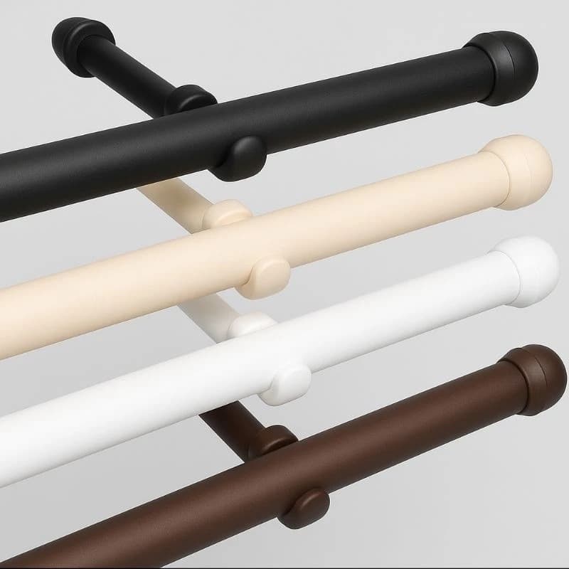 Varao de cortina Completo 2,00m Cortina Resistente 19mm Luxo Varias Cores