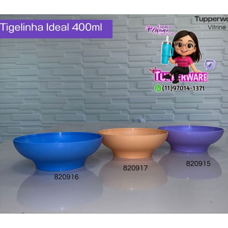 Tigela Ideal de 400ml da Tupperware
