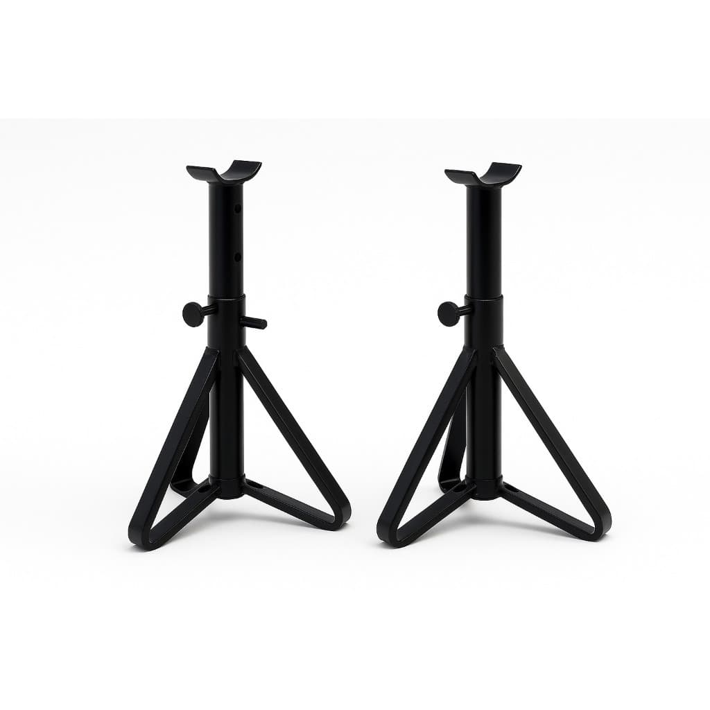 Par Cavalete Automotivo Reforçado 2 Toneladas Regulável 30 a 55cm Aço Carbono Carro SUV Caminhonete
