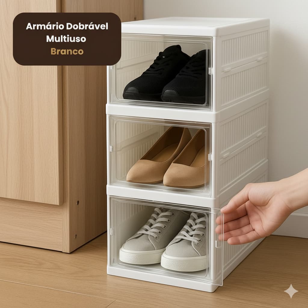 Armário Dobrável Multiuso - Branco