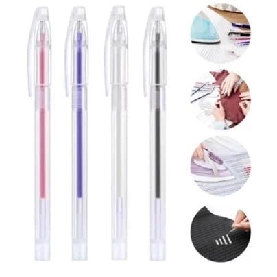 Kit 4 Canetas Fantasminha para costura Artesanato Apaga com ferro