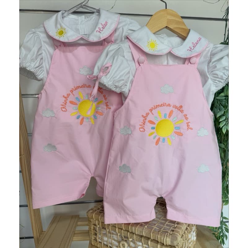 volta ao sol menina/conjuntomeninavoltaaosol/raiodesol/personalizado volta ao sol