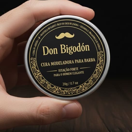 Cera Modeladora para Barba Hidratação e Fixação Don Bigodon 20g