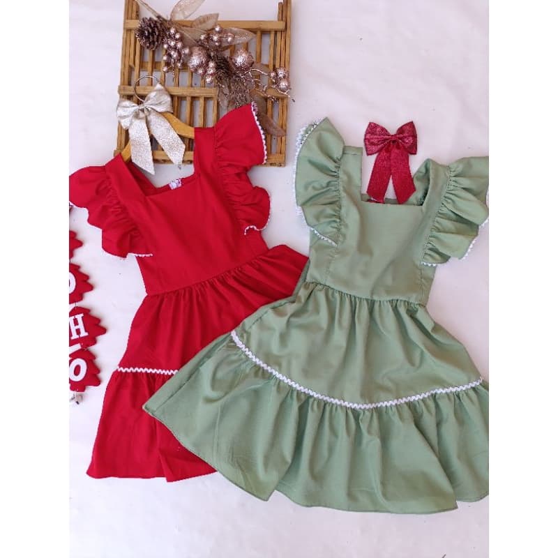 vestido luxo/vestido infantil/vestido vermelho