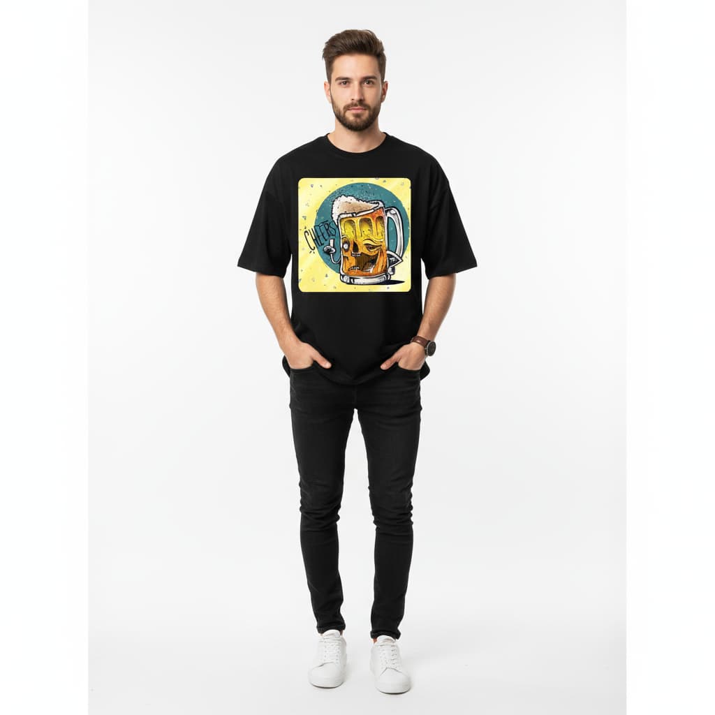 OFERTA! Camiseta Oversized Cervejeiro Musculação Treino | Algodão Premium Streetwear Grande Unissex PROMOÇÃO