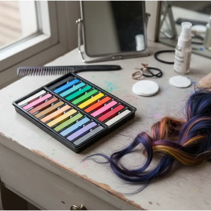 Giz Pastel Seco até 20 Cores Florescente Neon para Pintar Desenhar e Colorir Cabelo Biscuit