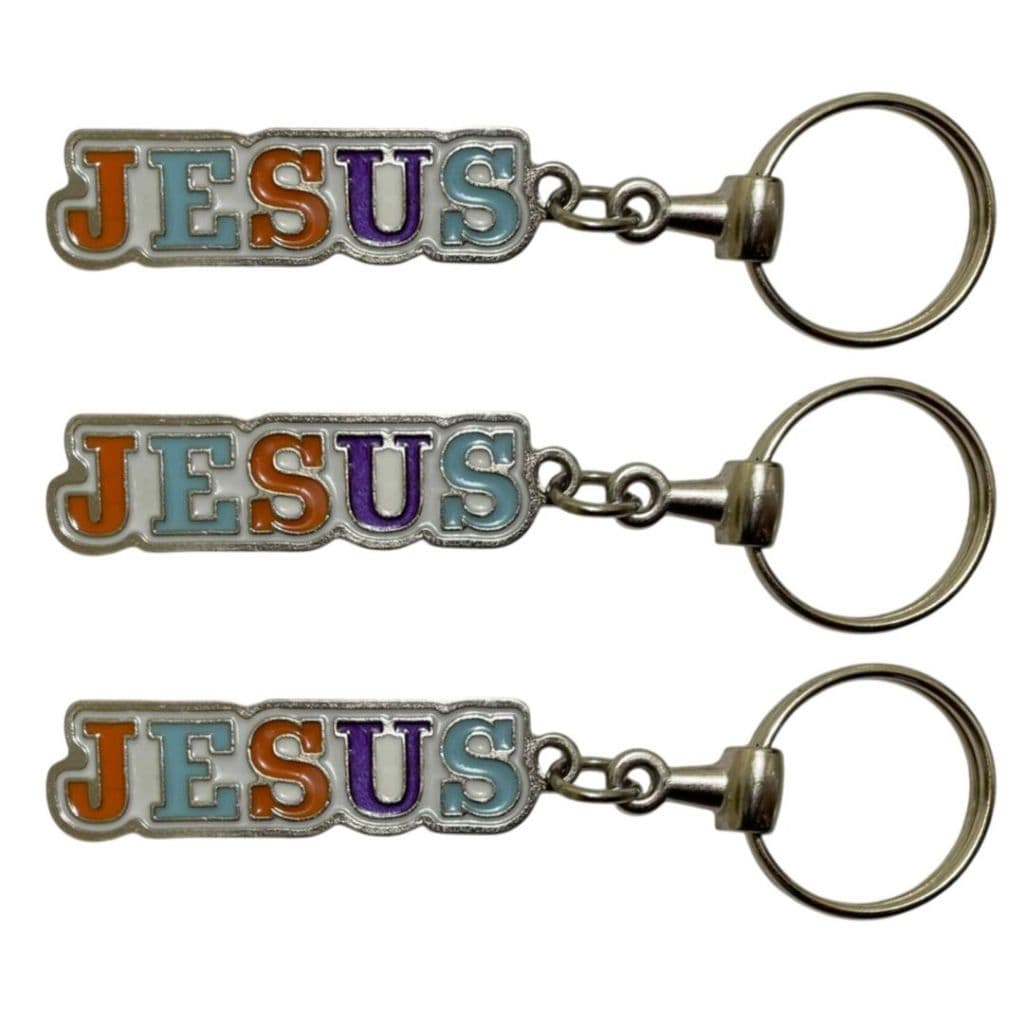 Chaveiro Jesus em Metal – Placa Religiosa