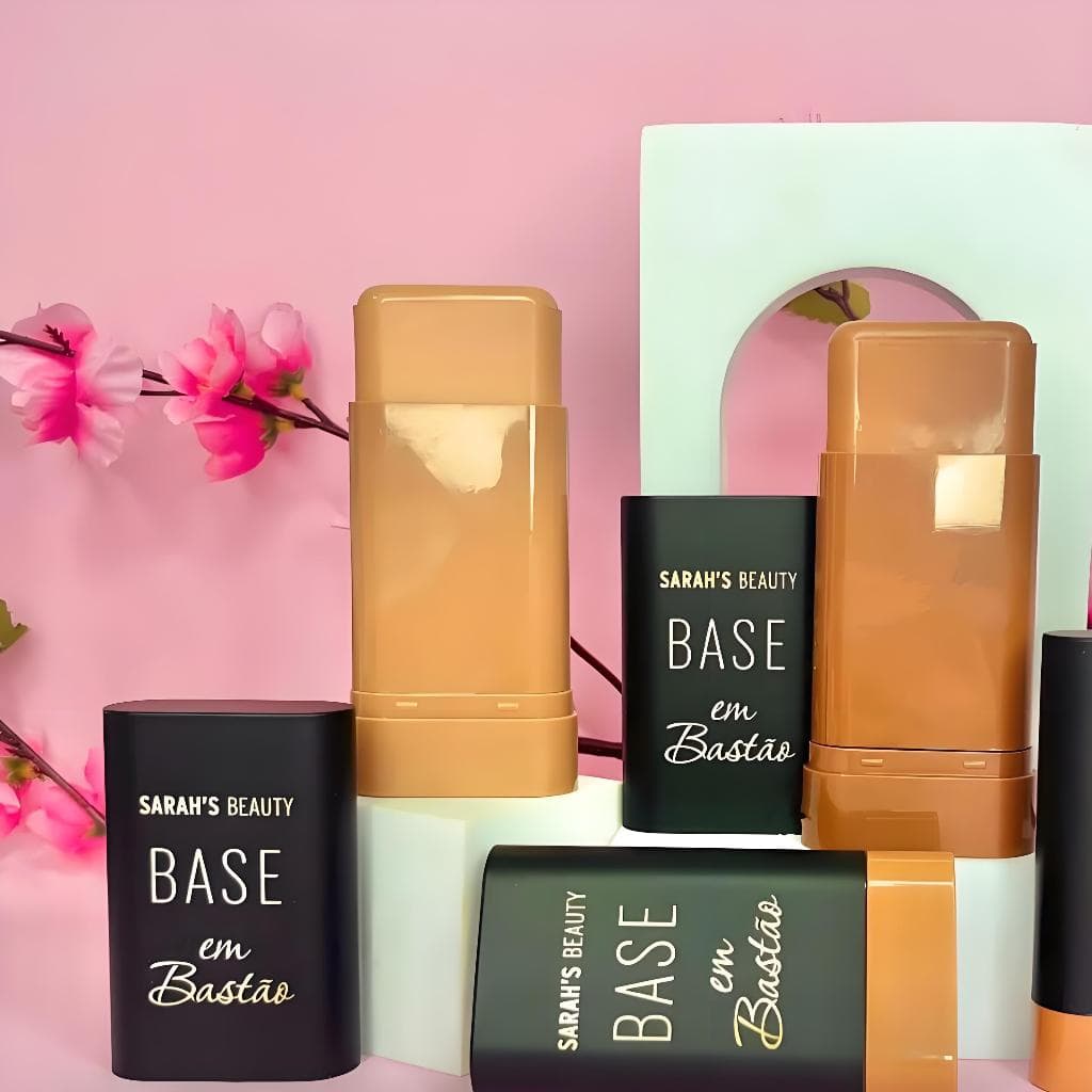Base em Bastão Sarah's Beauty - Alta Cobertura + Toque Aveludado com Espalhamento Fácil​ S6651