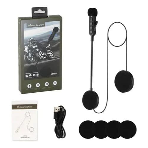COMUNICADOR DE CAPACETE DE MOTO WIRELESS EARPHONE BT30S